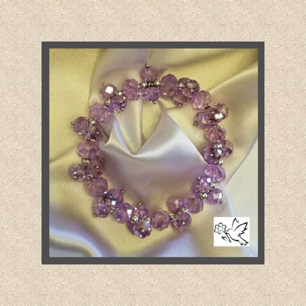 Crystal bead bracelet